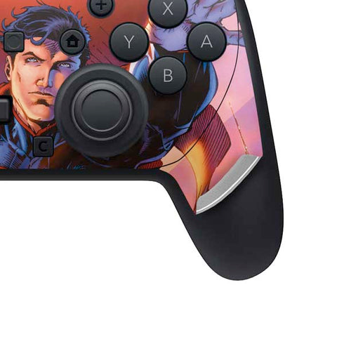 DC Comics Superman Unchained #1 75th Anniversary Cover Art by Jim Lee Nintendo Switch 2 (2025) Pro Controller Skin