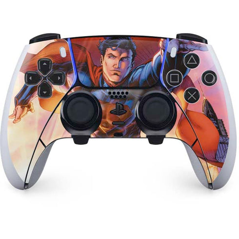 DC Comics Superman Unchained #1 75th Anniversary Cover Art by Jim Lee PS5 DualSense Edge Pro Controller Skin