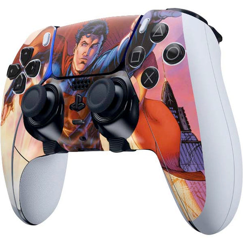 DC Comics Superman Unchained #1 75th Anniversary Cover Art by Jim Lee PS5 DualSense Edge Pro Controller Skin