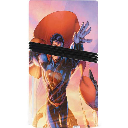 DC Comics Superman Unchained #1 75th Anniversary Cover Art by Jim Lee PS5 Pro Disk Bundle Skin