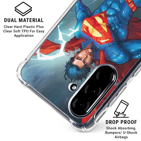 DC Comics Superman Elements Galaxy A36 5G Clear Case