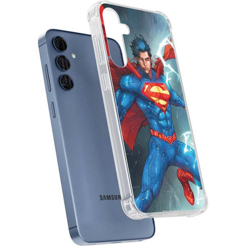 DC Comics Superman Elements Galaxy A55 5G Clear Case