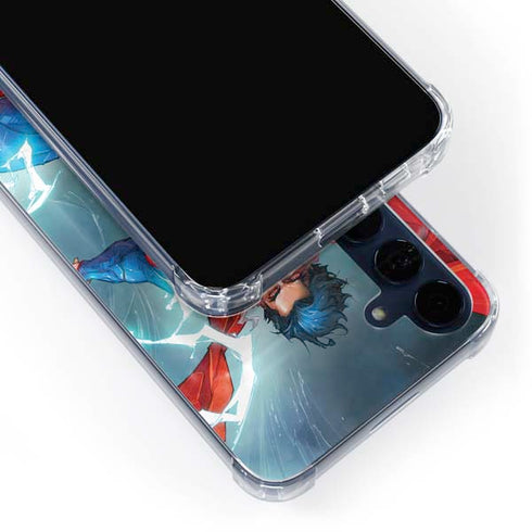 DC Comics Superman Elements Galaxy A55 5G Clear Case