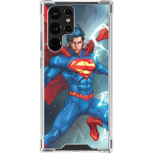 DC Comics Superman Elements Galaxy S23 Ultra Clear Case