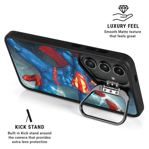 DC Comics Superman Elements Galaxy S24 FE Kickstand Case