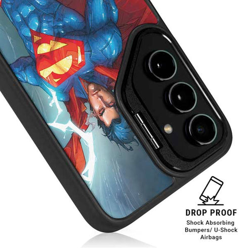 DC Comics Superman Elements Galaxy S24 FE Kickstand Case