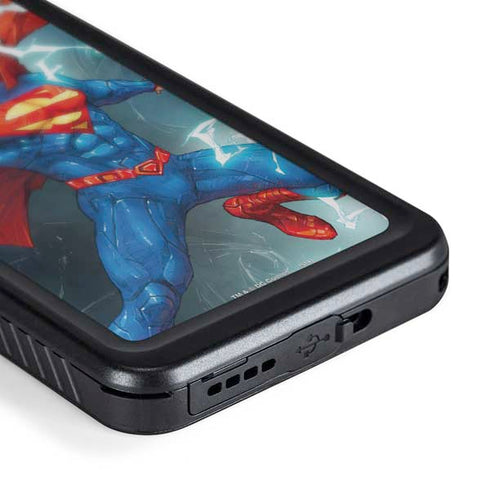DC Comics Superman Elements Galaxy S24 Plus Waterproof Case