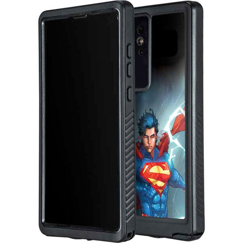 DC Comics Superman Elements Galaxy S24 Ultra Waterproof Case