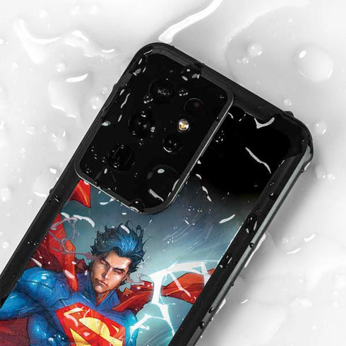 DC Comics Superman Elements Galaxy S24 Ultra Waterproof Case