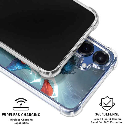 DC Comics Superman Elements Galaxy S25 Plus Clear Case