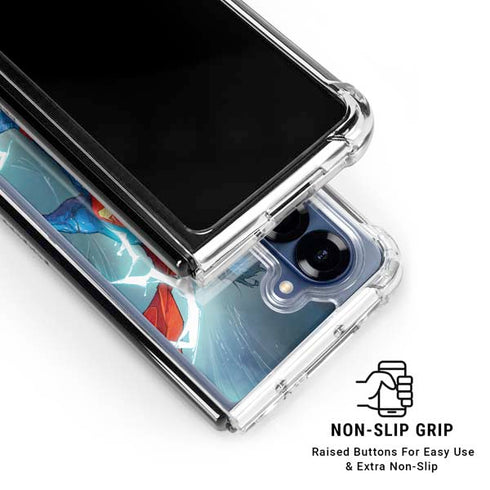 DC Comics Superman Elements Galaxy Z Fold6 Clear Case