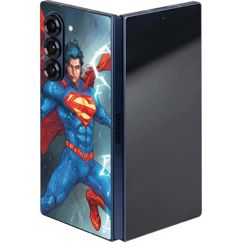 DC Comics Superman Elements Galaxy Z Fold6 Skin