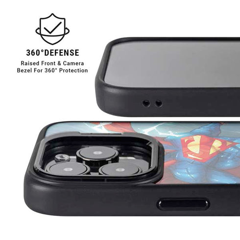 DC Comics Superman Elements iPhone 13 Pro Kickstand Case