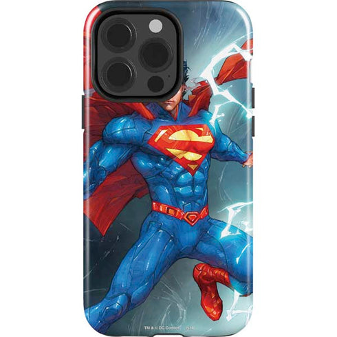 DC Comics Superman Elements iPhone 15 Pro Impact Case