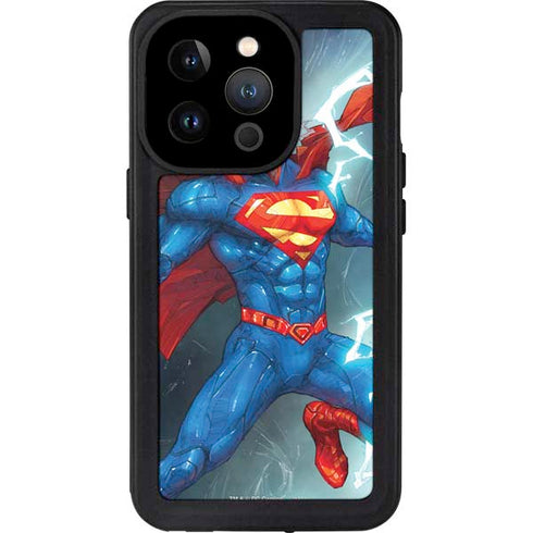 DC Comics Superman Elements iPhone 15 Pro Waterproof Case