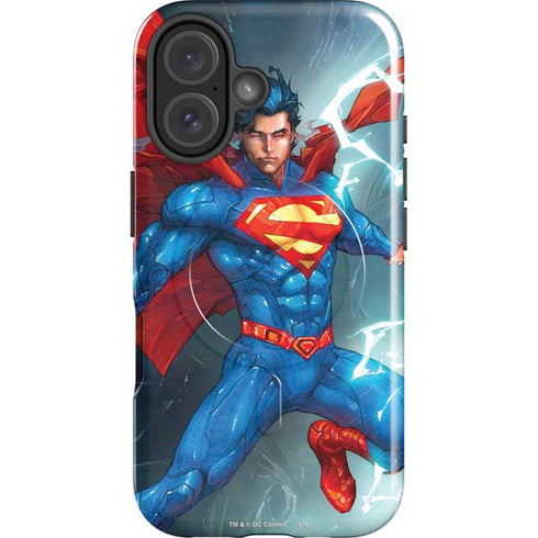 DC Comics Superman Elements iPhone 16 Magsafe Impact Case