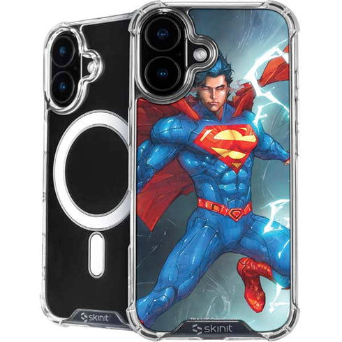 DC Comics Superman Elements iPhone 16 Plus MagSafe Case