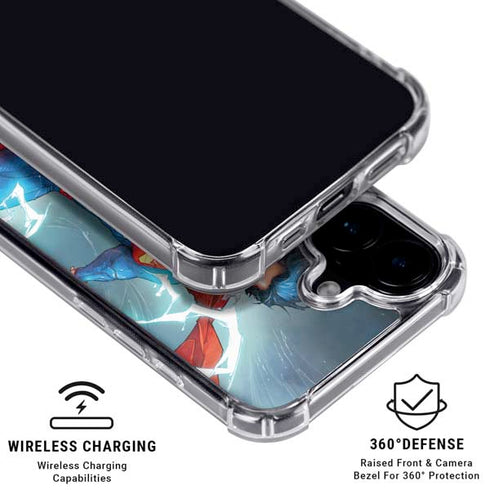 DC Comics Superman Elements iPhone 16 Plus MagSafe Case
