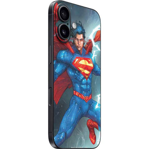 DC Comics Superman Elements iPhone 16 Plus Skin