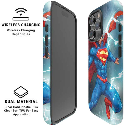 DC Comics Superman Elements iPhone 16 Pro Magsafe Impact Case