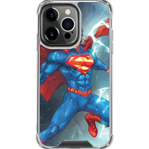 DC Comics Superman Elements iPhone 16 Pro Max Clear Case