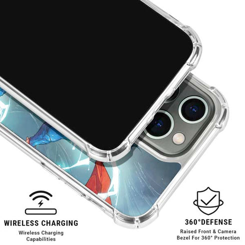 DC Comics Superman Elements iPhone 16 Pro Max Clear Case