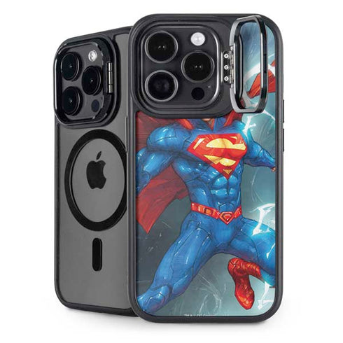 DC Comics Superman Elements iPhone 16 Pro Max Kickstand Case