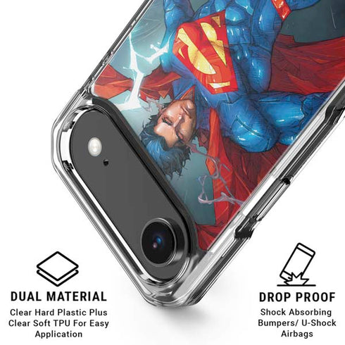 DC Comics Superman Elements iPhone 17 Air Clear Case