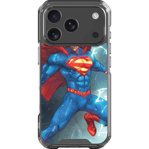 DC Comics Superman Elements iPhone 17 Pro Clear Case