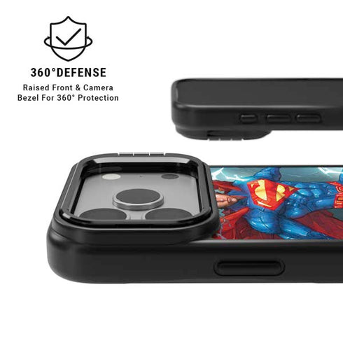 DC Comics Superman Elements iPhone 17 Pro Kickstand Case