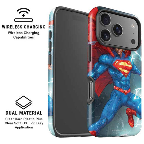 DC Comics Superman Elements iPhone 17 Pro Magsafe Impact Case