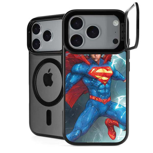 DC Comics Superman Elements iPhone 17 Pro Max Kickstand Case