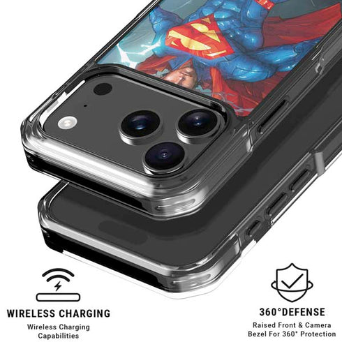 DC Comics Superman Elements iPhone 18 Pro Clear Case