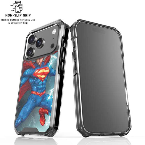 DC Comics Superman Elements iPhone 18 Pro Clear Case