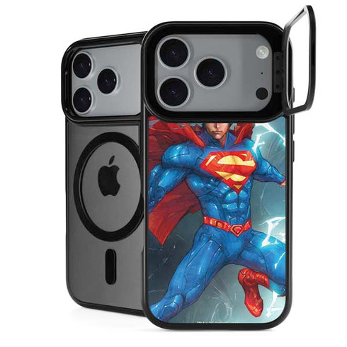 DC Comics Superman Elements iPhone 18 Pro Kickstand Case