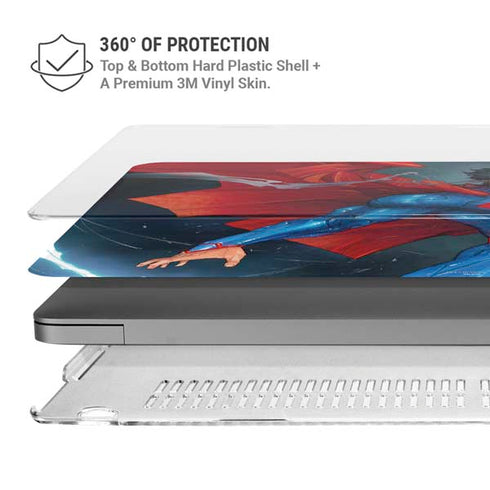 DC Comics Superman Elements MacBook Pro 14in (2021-24) Case plus Skin