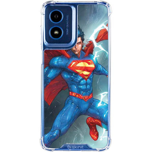 DC Comics Superman Elements Moto G 5G (2024) Clear Case