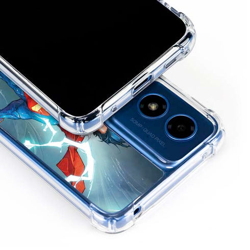 DC Comics Superman Elements Moto G 5G (2024) Clear Case