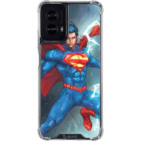 DC Comics Superman Elements Moto G Power 5G (2024) Clear Case
