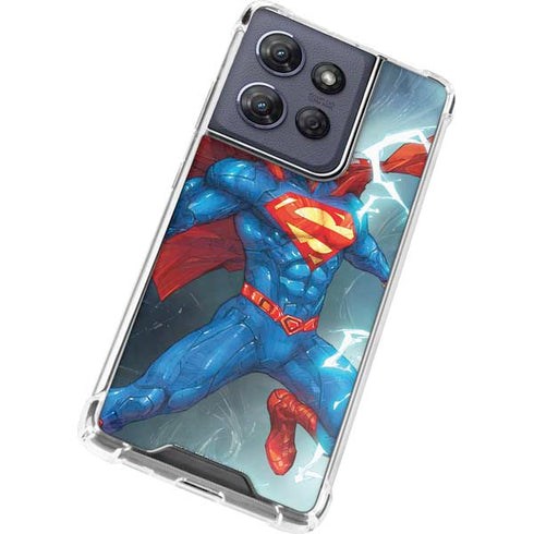 DC Comics Superman Elements Moto G Power 5G (2025) Clear Case