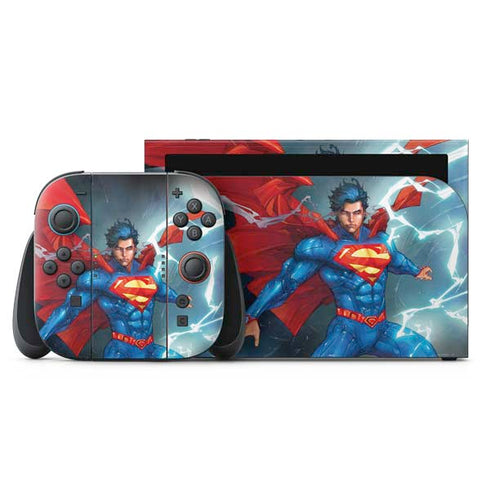 DC Comics Superman Elements Nintendo Switch 2 (2025) with Joy-Con Skin