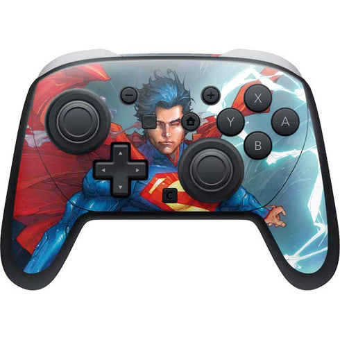 DC Comics Superman Elements Nintendo Switch 2 (2025) Pro Controller Skin