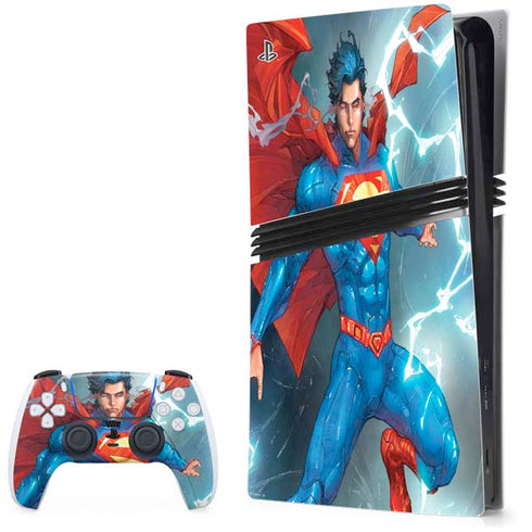DC Comics Superman Elements PS5 Pro Bundle Skin