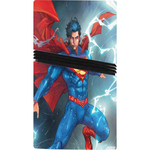 DC Comics Superman Elements PS5 Pro Console Skin