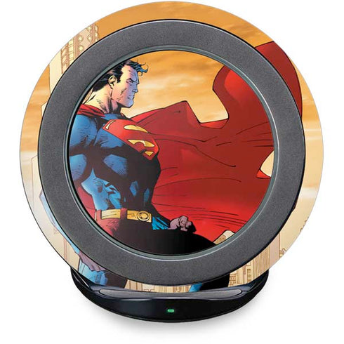 DC Comics Superman For Tomorrow Cover Art by Jim Lee Fast Charge Wireless Charging Stand Skin