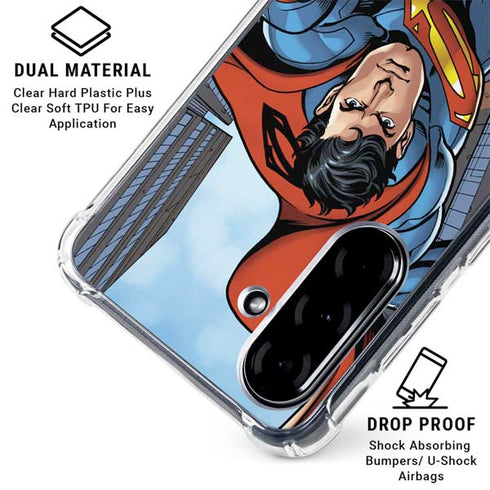 DC Comics Superman Flying Pose Galaxy A36 5G Clear Case