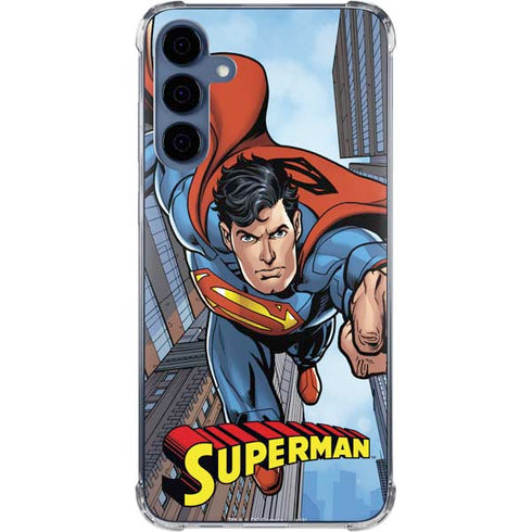 DC Comics Superman Flying Pose Galaxy A55 5G Clear Case
