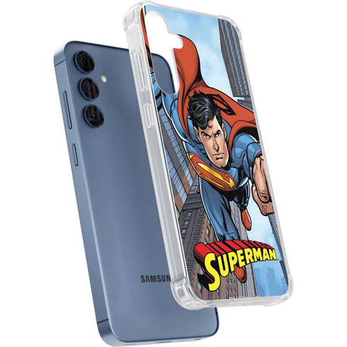 DC Comics Superman Flying Pose Galaxy A55 5G Clear Case