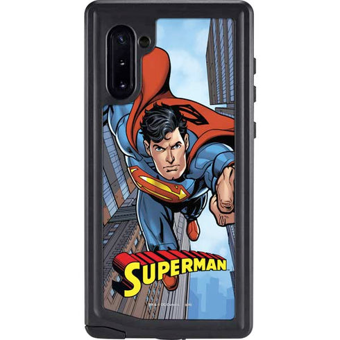 DC Comics Superman Flying Pose Galaxy Note 10 Waterproof Case