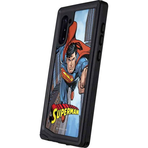 DC Comics Superman Flying Pose Galaxy Note 10 Waterproof Case